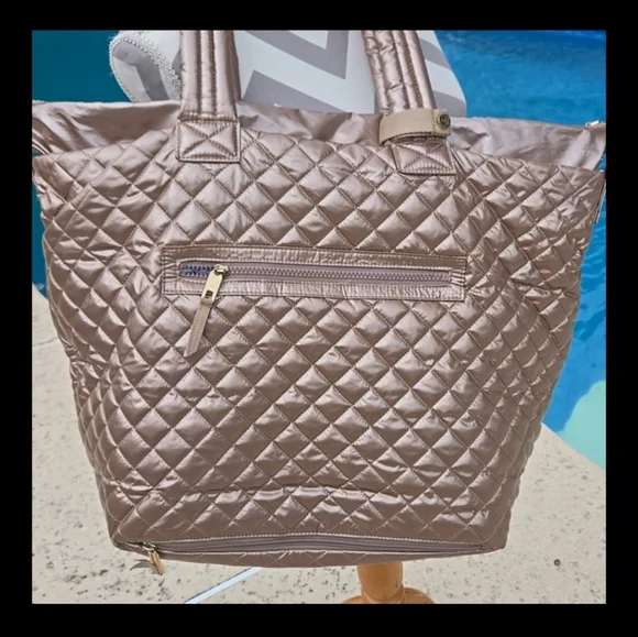 Oliver Thomas Rose Gold Kitchen Sink Tennis Tote - Picture 1 of 13